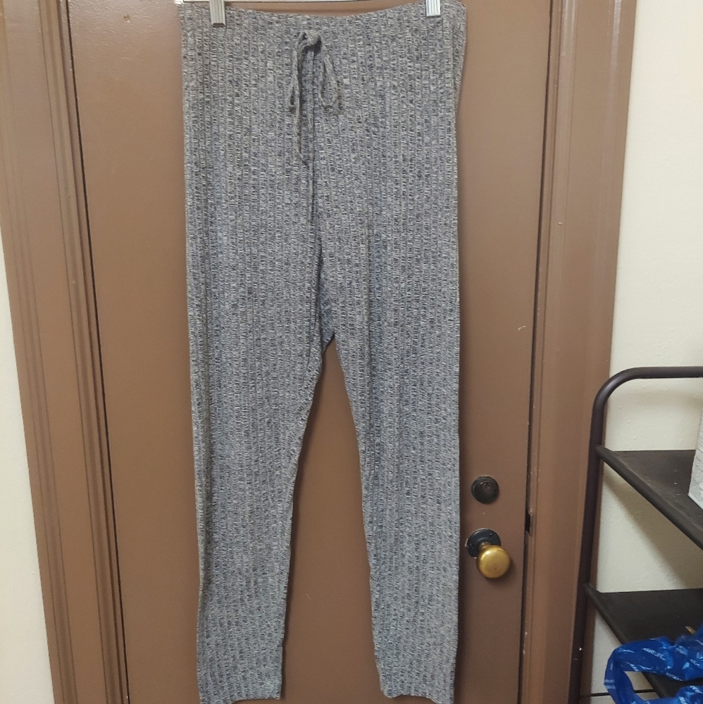 Gray pajama leggings
